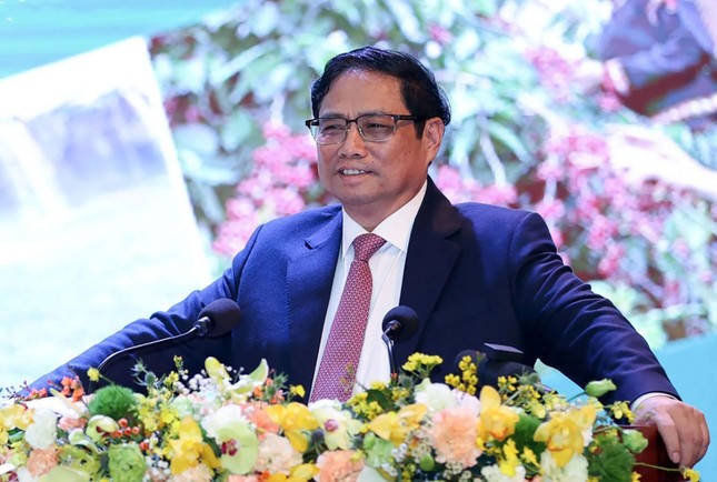 Thủ tướng Chính phủ Phạm Minh Chính phát biểu ngay trong buổi hội nghị
