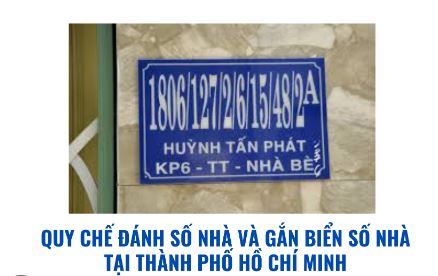 Quy định đánh số nhà và gắn biển tại Thành Phố Hồ Chí Minh