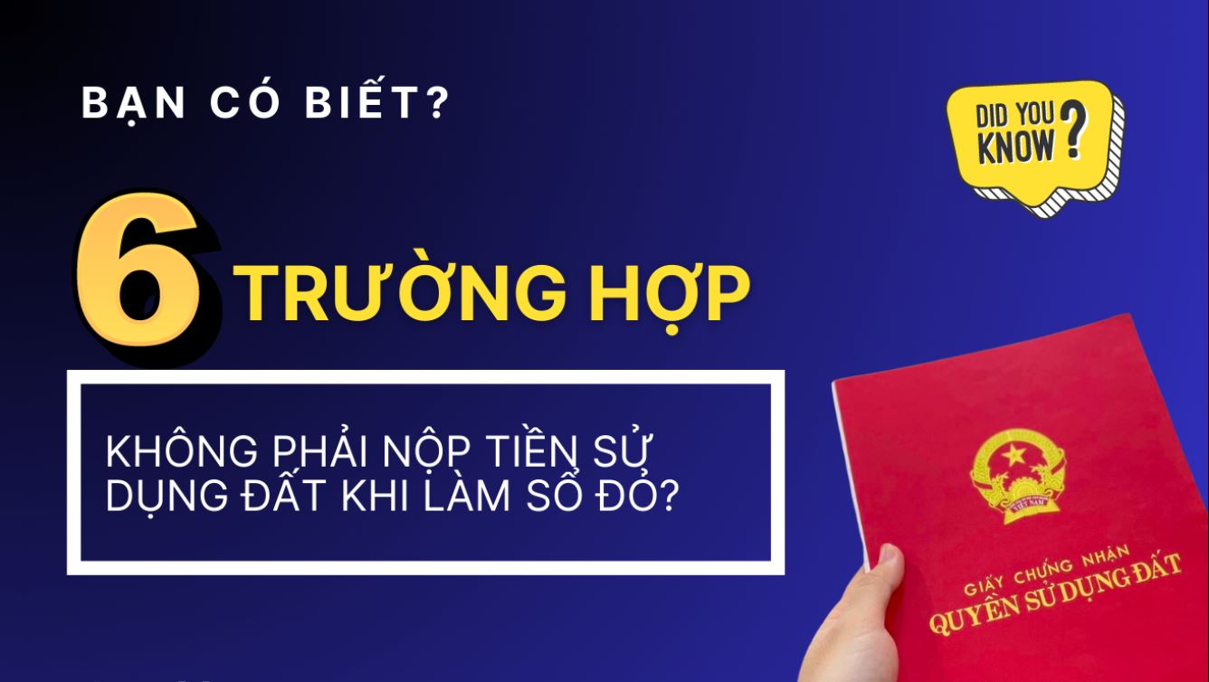 Những đối tượng không cần nộp tiền khi làm sổ đỏ